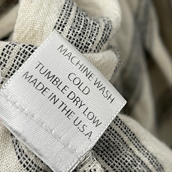 Krista Larson Lagenlook Oversized Long Sleeve Angular Striped Billowy Cardigan - Picture 5 of 6